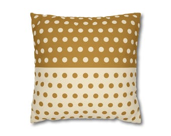 Interval - Ocker und Creme Abstrakter Muster-Kissenbezug Moderner dekorativer Kissenbezug