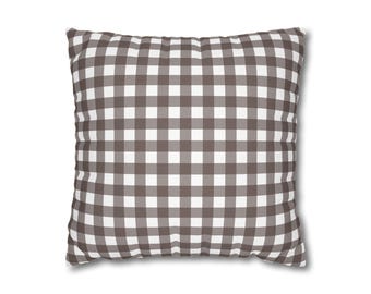 Segment - Warmer Kakao abstraktes Muster Kissenbezug moderner dekorativer Kissenbezug