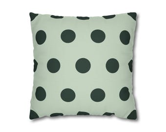 コンスタンシー - セージと森の抽象柄ピローケース モダンな装飾クッションカバー