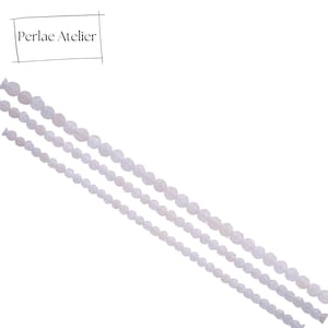 Månstenspärlsträng AA fasetterad | 2 mm 3 mm 4 mm rund | 2,5 mm fyrkantig | Naturvit månsten | 39 cm ädelstenspärlor