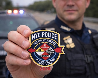 NYPD Highway Patrol 2026 Hazmat Decal - Motor Carrier Safety Unit