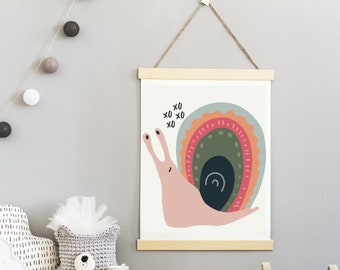 Rainbow Snail, PRINTABLE,INSTANT,nursery art work,boho,little girl room,print,boy room,rainbow print,nursery decor,boho snail, xo, hugs kiss