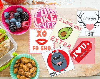 Valentine's Lunch Box Notes,PRINTABLE,Lunch Box Note cards,Back to School Notes,Inspirational,Assorted Lunch Notes,lunch box love notes