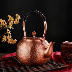 Copper Kettle | Teapot | Tea Filter | Handmade Copper Kettle | Vintage Tea Set | Handheld Teapot | Tea Party Set | Afternoon Tea Set