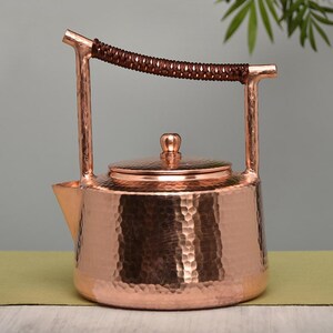 1.2L Pure Copper Kettle | Handmade Pure Copper Water Kettle | Teapot | Tea Set | Electric Ceramic Stove Kettle | Mother's Day Gift