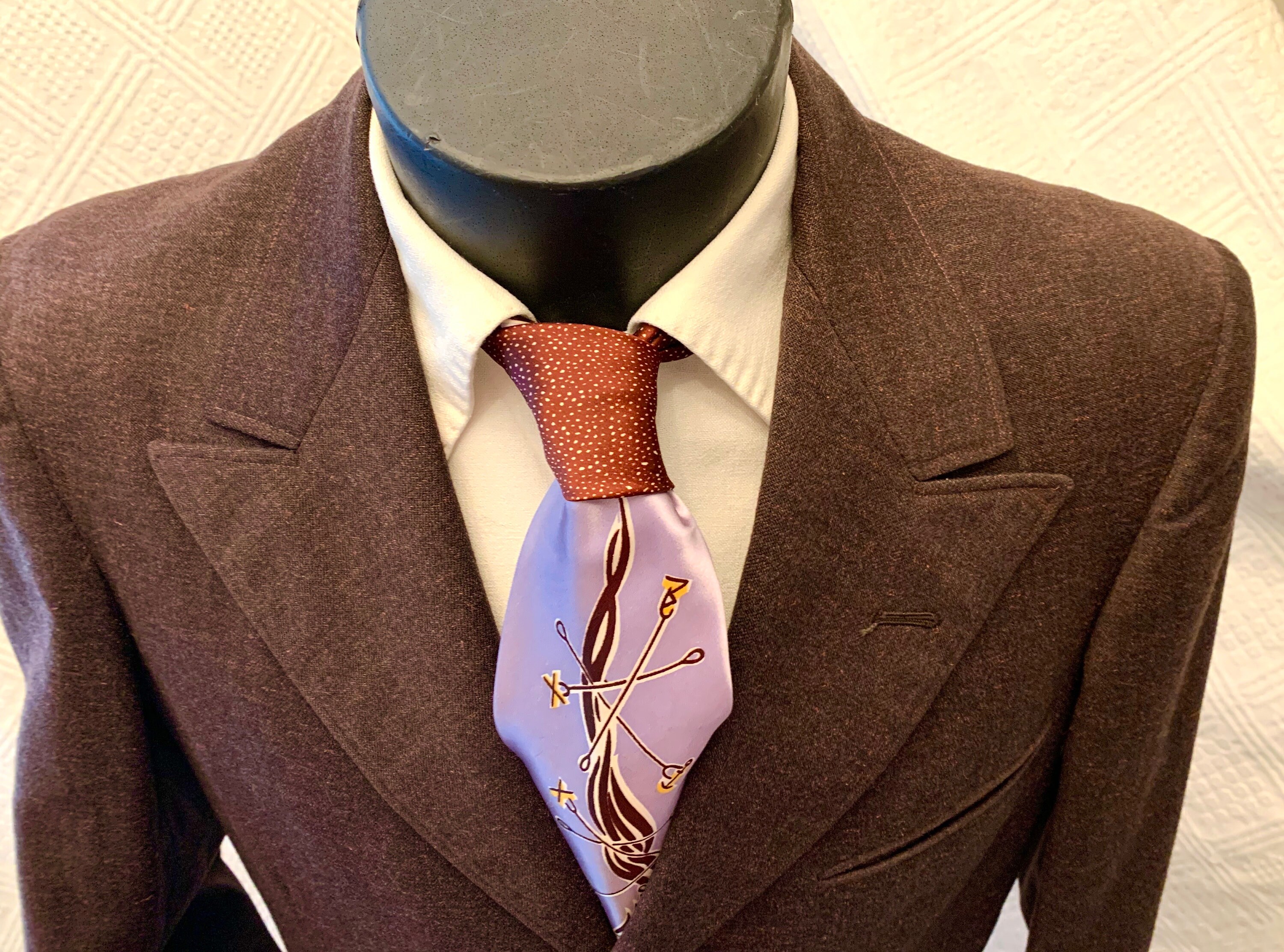 1950s Men's Ties, Bow Ties Vintage, Skinny, Knit