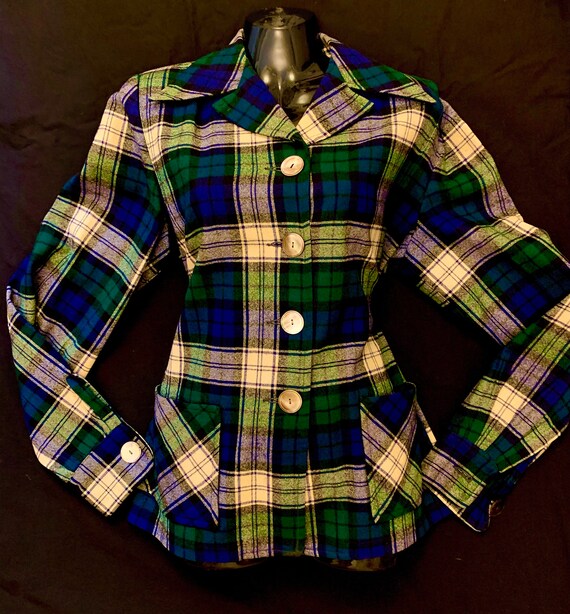 1940's Women's Scottish Tartan Pendleton Woollen J