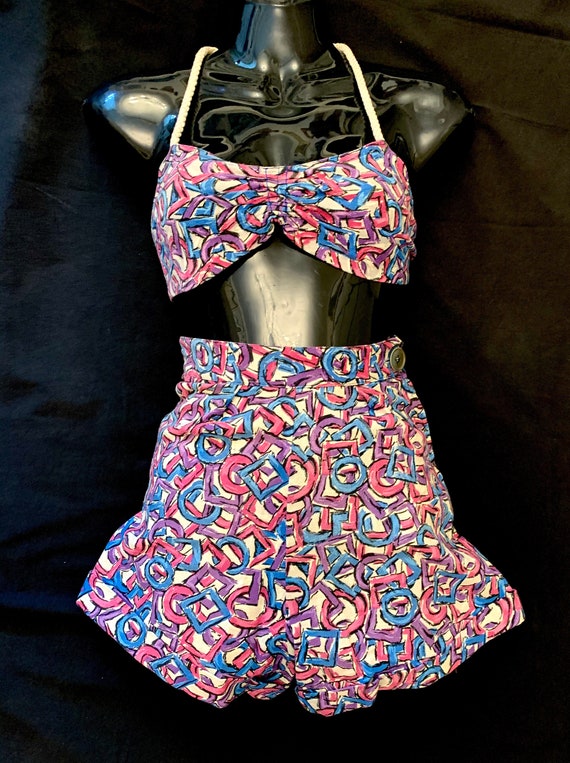 1950's Women's European Animal Print Bikini