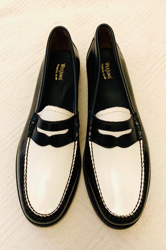 bass two tone loafers