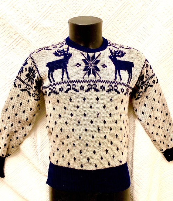 Men's 1950's Jantzen Alpine Knitted Crew Neck Swe