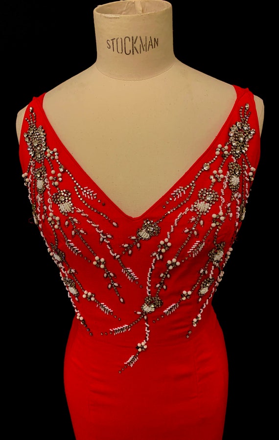 1950's Women's Mr Blackwell Cerise Moygashel Custo