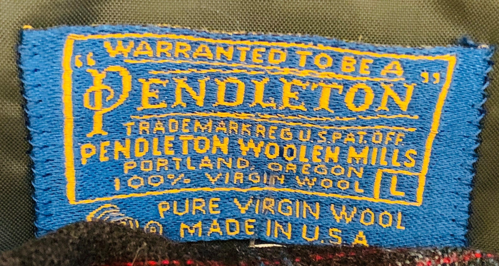 Men's 1950's Blue & Grey Check Pendleton Shirt Tag L Etsy