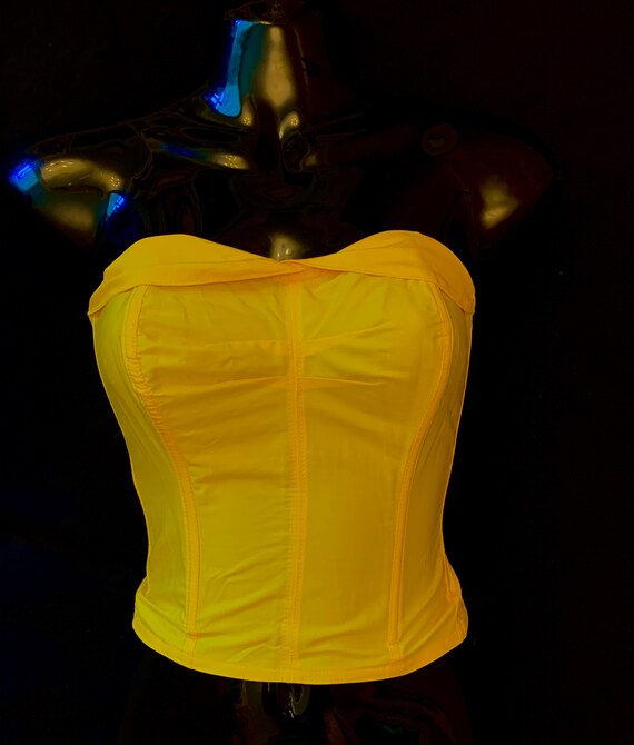 1950's Women's DEADSTOCK Yellow Sun Top by Trulin