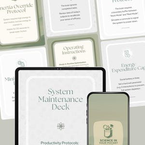 ADHD Angst Toolkit Bündel | Work-Life-Balance-System | Nervensystem Regulation & Fokus Werkzeuge | 3 Decks druckbare PDF-Datei