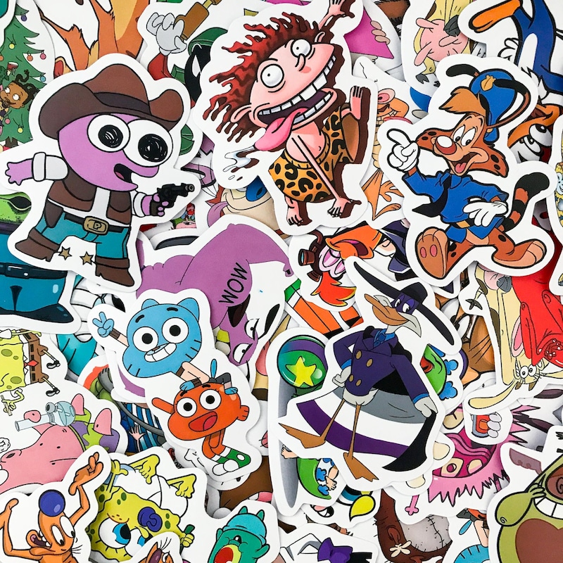 Cartoon Stickers - Etsy UK