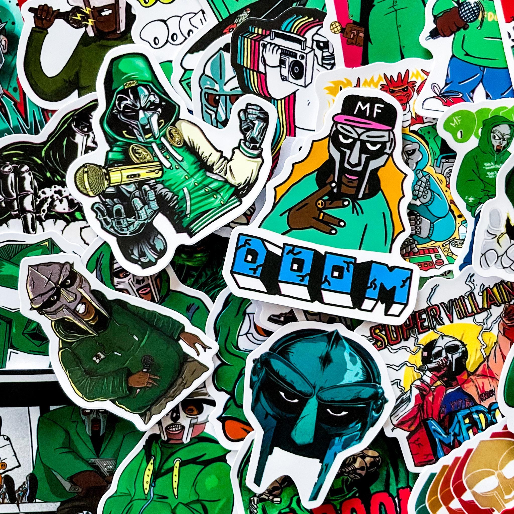 50PCS Legendary Rapper Stickers Pack, Street Art Music Stickers ...