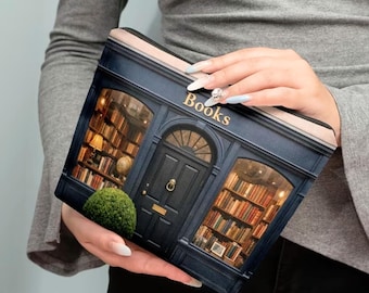 Suas histórias, guardadas a sete chaves: nécessaire de maquiagem vintage de livraria