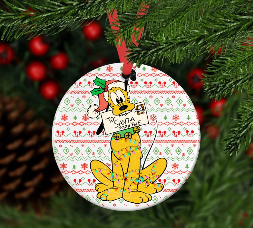 Pluto Christmas Ornament 