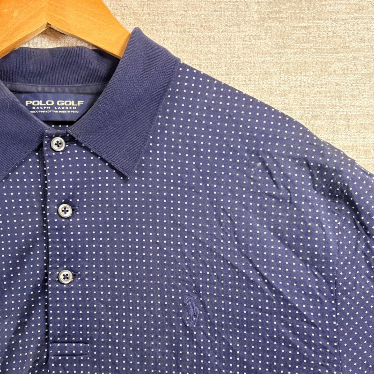 Vintage Polo Golf Ralph Lauren Navy Pima Cotton Polo Shirt XL (EUC)