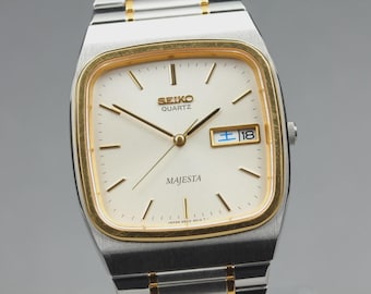 Near MINT] Vintage SEIKO Majesta 9533-501B 32mm Silver Dial Quartz Men's Watch