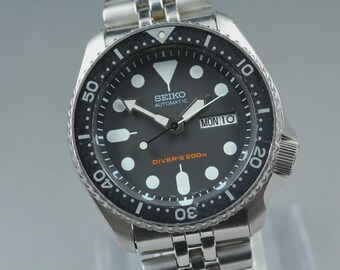 Near MINT] SEIKO 7S26-0020 Diver's 200m Black Boy Automatic Men's Watch JAPAN