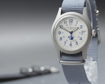 Near MINT] HAMILTON Khaki 9797 33mm White Dial Quartz Men's Watch From JAPAN