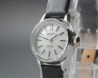Near MINT] SEIKO Special 11-0060 Silver Dial Manual Winding Women's Watch JAPAN