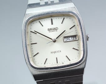 Near MINT] SEIKO Majesta 9063-501A 32mm Silver Dial Quartz Men's Watch JAPAN
