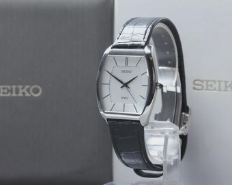 Near MINT w/ BOX] SEIKO Dolce 8J41-0AH0 White Dial Tonneau Quartz Men's Watch