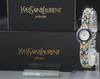 Near MINT w/ Box] Yves Saint Laurent 5420-F45260 Quartz Woman's Watch