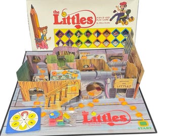 Vintage 1984 The Littles Pop Up & Play Board Game by Milton Bradley