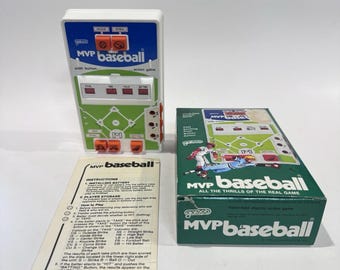 Zabytkowa, przenośna gra akcji Galoob MVP w baseballu z 1978 r., nr 5003, kompletna