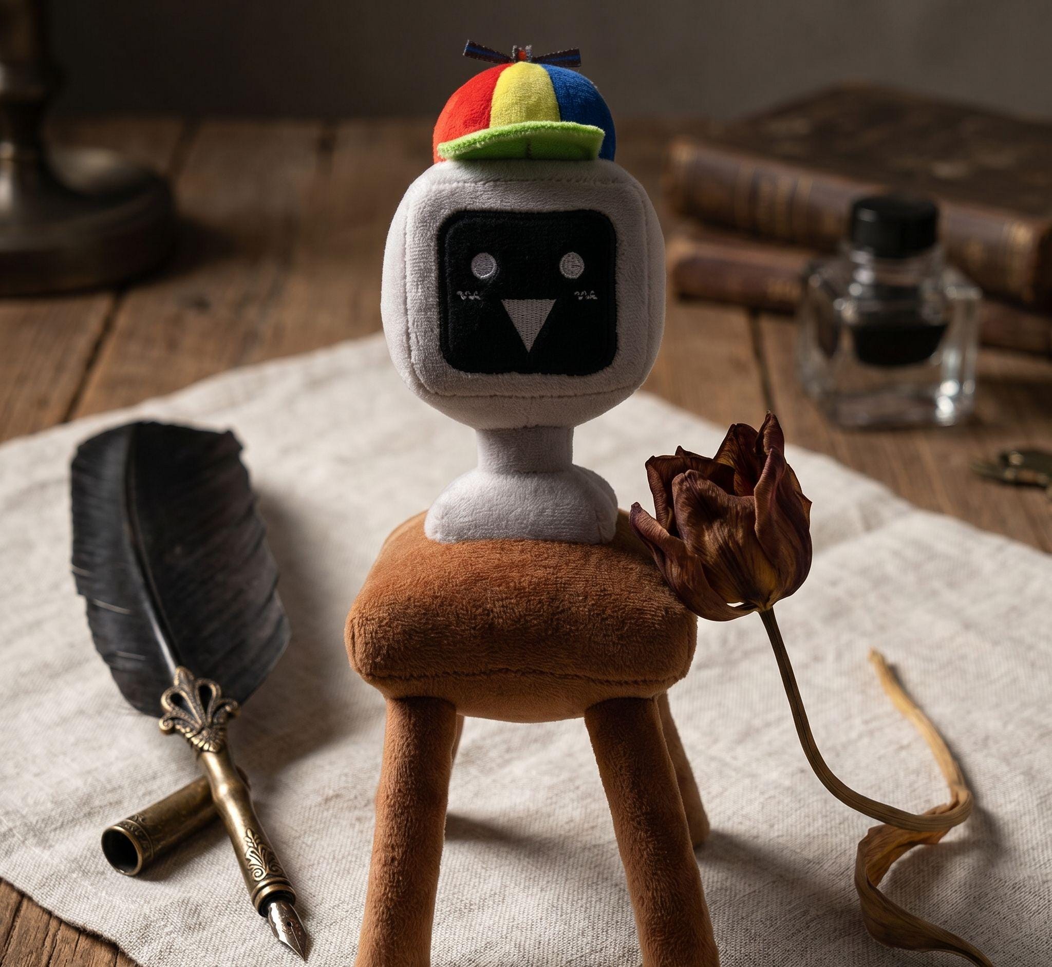 Stuffed Computer Toy Cute Sprunki Plush Mr Fun Computer Toy, Incredibox TV Head Robot ...