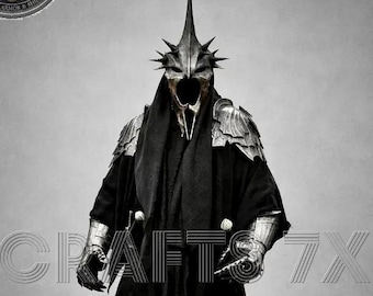Armatura completa Nazgûl – Costume da Spettro Oscuro / Armatura da Cavaliere Nero ispirata allo Spettro dell'Anello / Set di armatura completa per cosplay fantasy Halloween