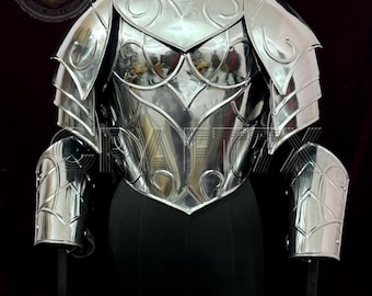 Damen Stahl Ritter Rüstung, Mittelalterliches Gothic Korsett, Kriegerin Brustplatte, Cosplay Kostüm