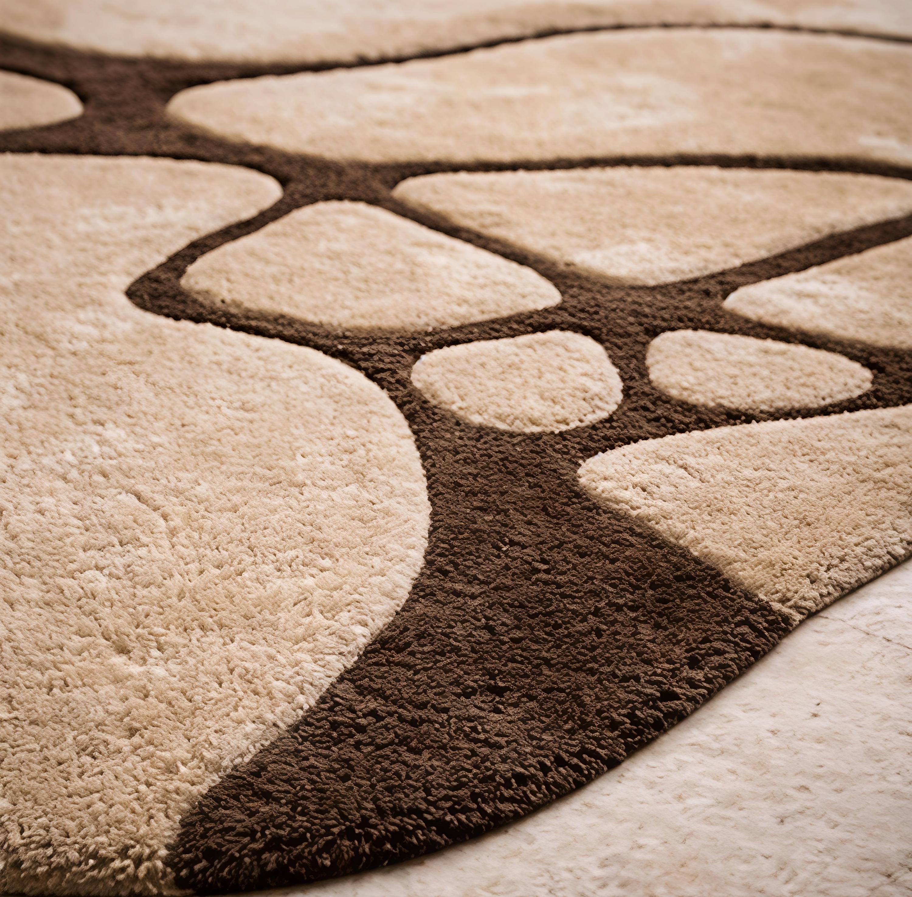 Abstract Organic Shape Area Rug for Modern Living Room - Etsy