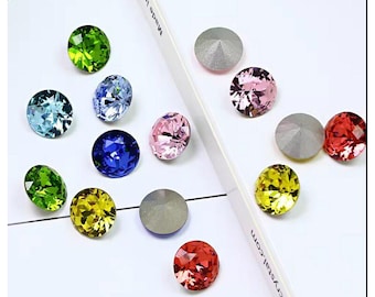 Swarovski Crystal Rhinestones 4mm: Round Stones for Jewelry Making (10pcs) - 1088-ss19