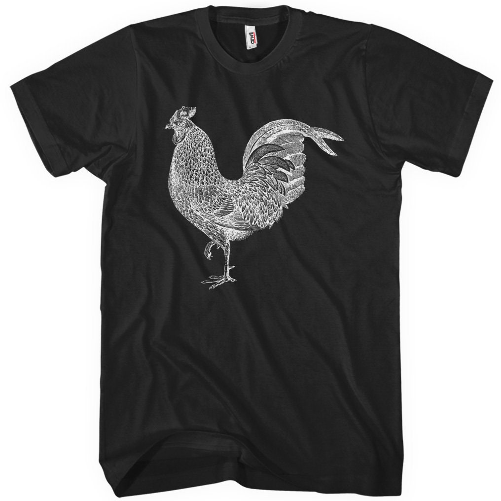 Rooster T-shirt Men and Unisex XS S M L XL 2x 3x 4x | Etsy