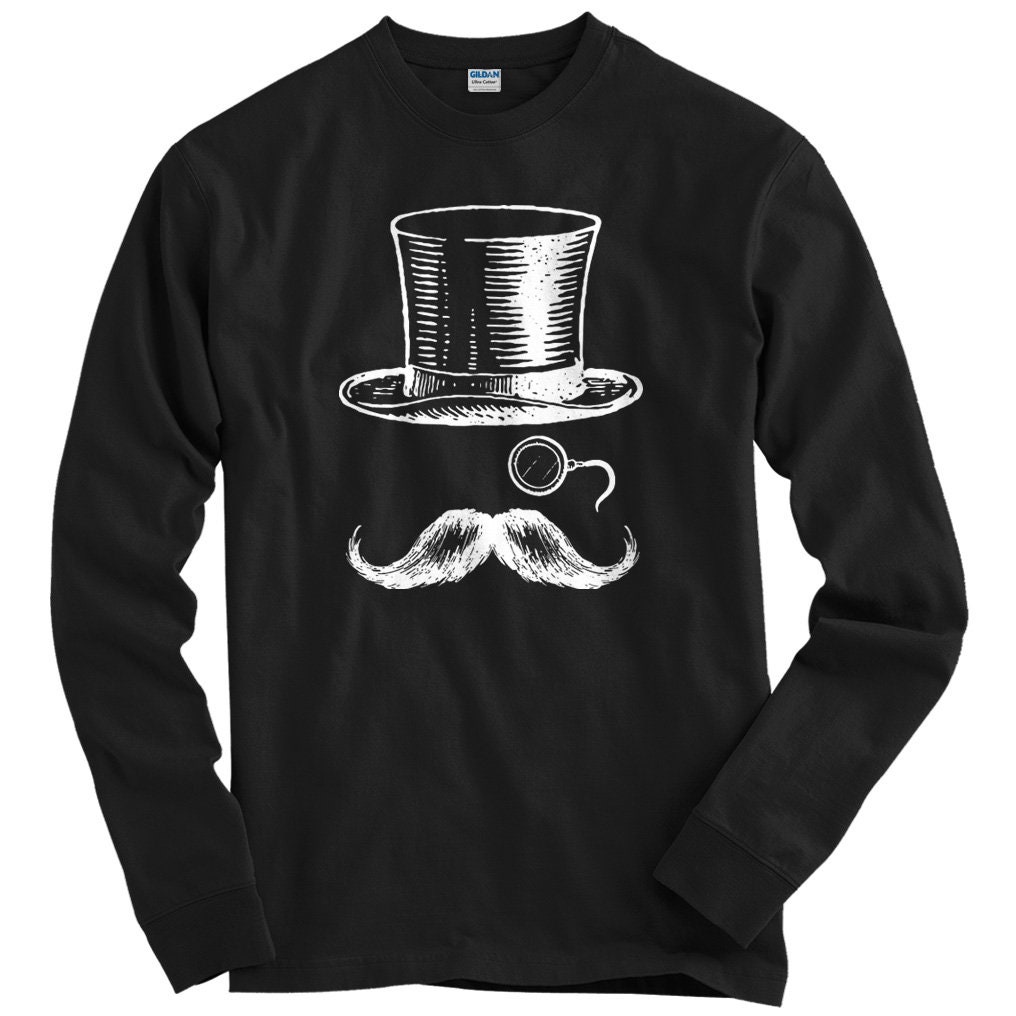 Monocle Man Tee Long Sleeve T-shirt Men 