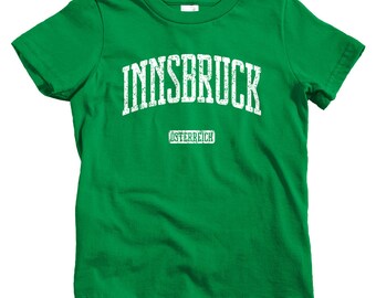 Kids Innsbruck Austria T-shirt - Baby, Toddler, and Youth Sizes - Innsbruck Tee, Austrian, Österreich - 4 Colors