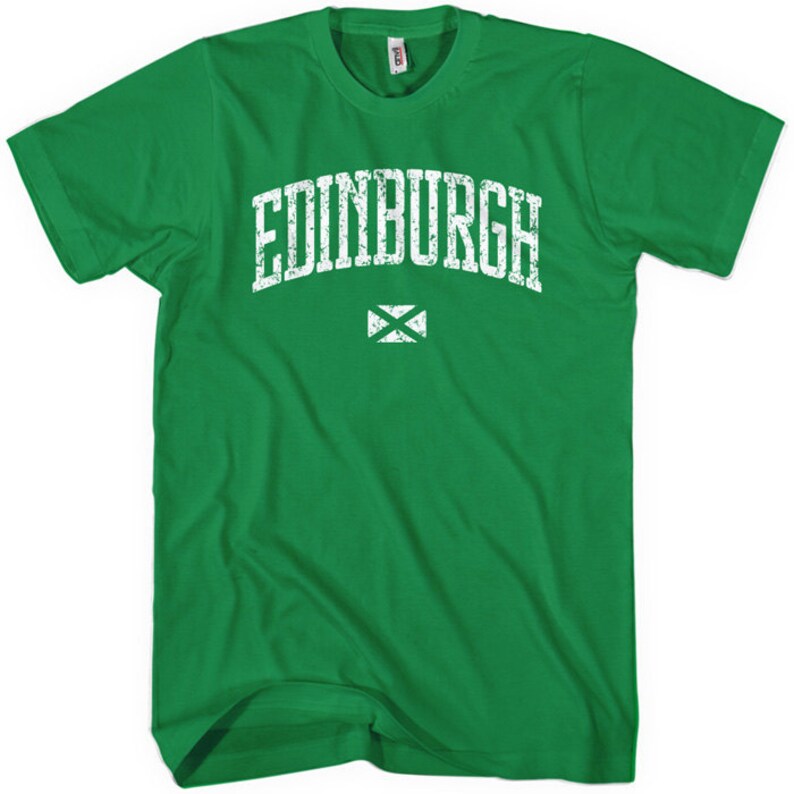 Edinburgh Tshirt Men and Unisex Scotland Tee XS S M L Etsy