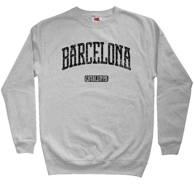 Crewneck Barcelona Spain Shirt Barcelona Sweatshirt Catalan Men S M L XL 2x