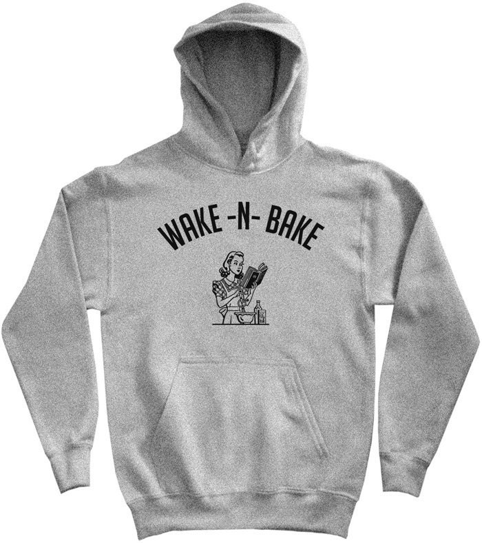 Wake N Bake Hoodie Men S M L XL 2x 3x Weed Hoodie | Etsy