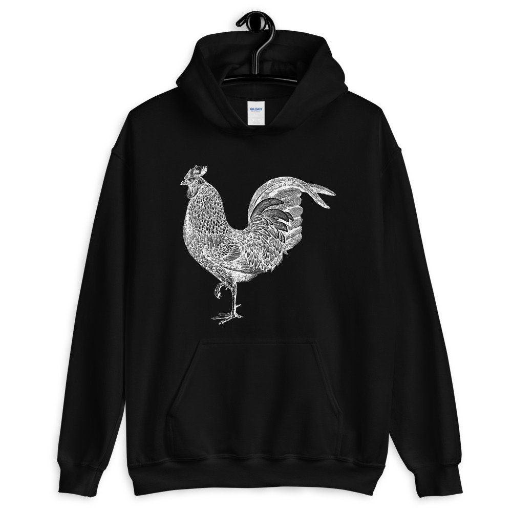 Rooster Hoodie - Etsy