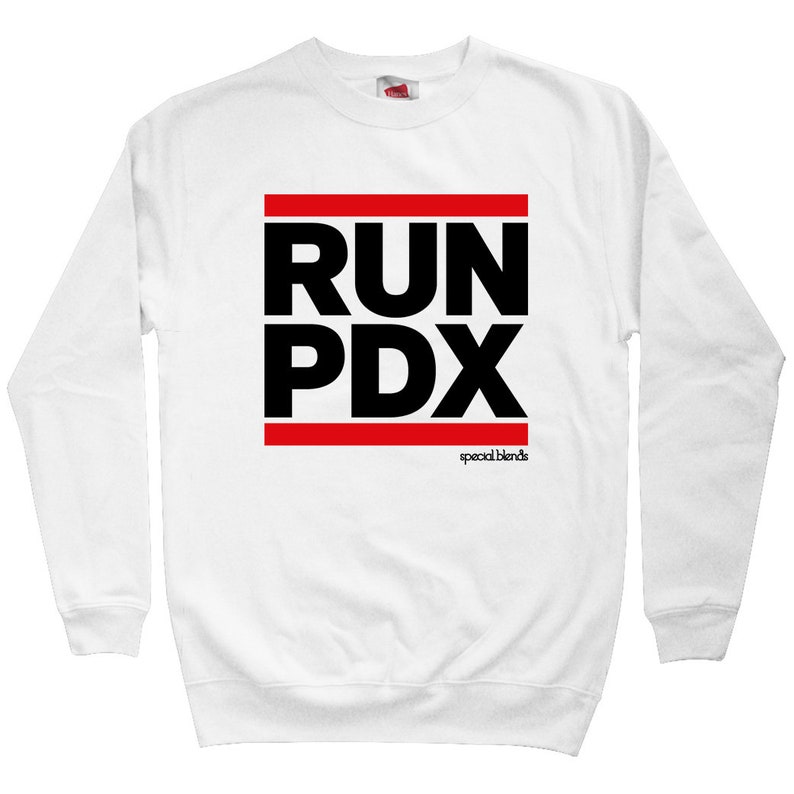 Running Sweatshirt Crewneck Run PDX Sweatshirt Run Portland Sweatshirt Men S M L XL 2x Runner Sweatshirt Run Sweatshirt