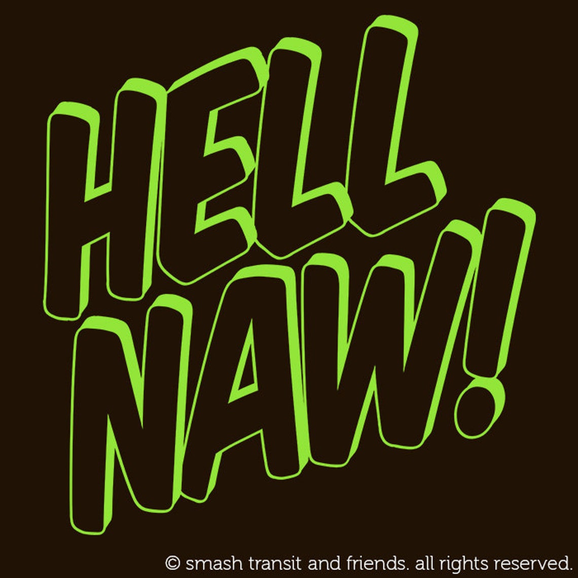 Hell Naw Tshirt Men and Unisex Comic Tee XS S M L XL 2x Etsy