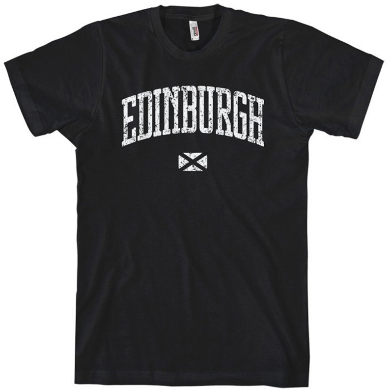 Edinburgh Tshirt Men and Unisex Scotland Tee XS S M L Etsy