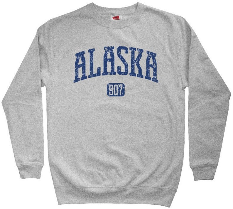 Alaska 907 Sweatshirt Men S M L XL 2x Crewneck Alaska Etsy