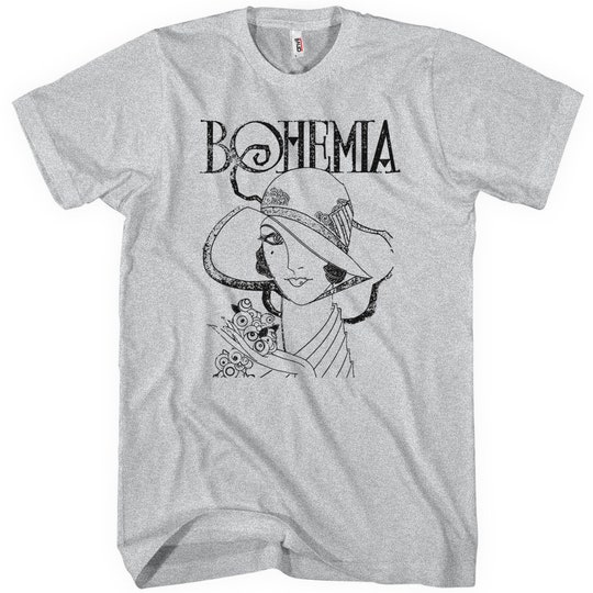 Disover Bohemia T-shirt Boho Shirt, Bohemian Shirt, Art Nouveau Shirt, Lady Shirt, Flowers Shirt