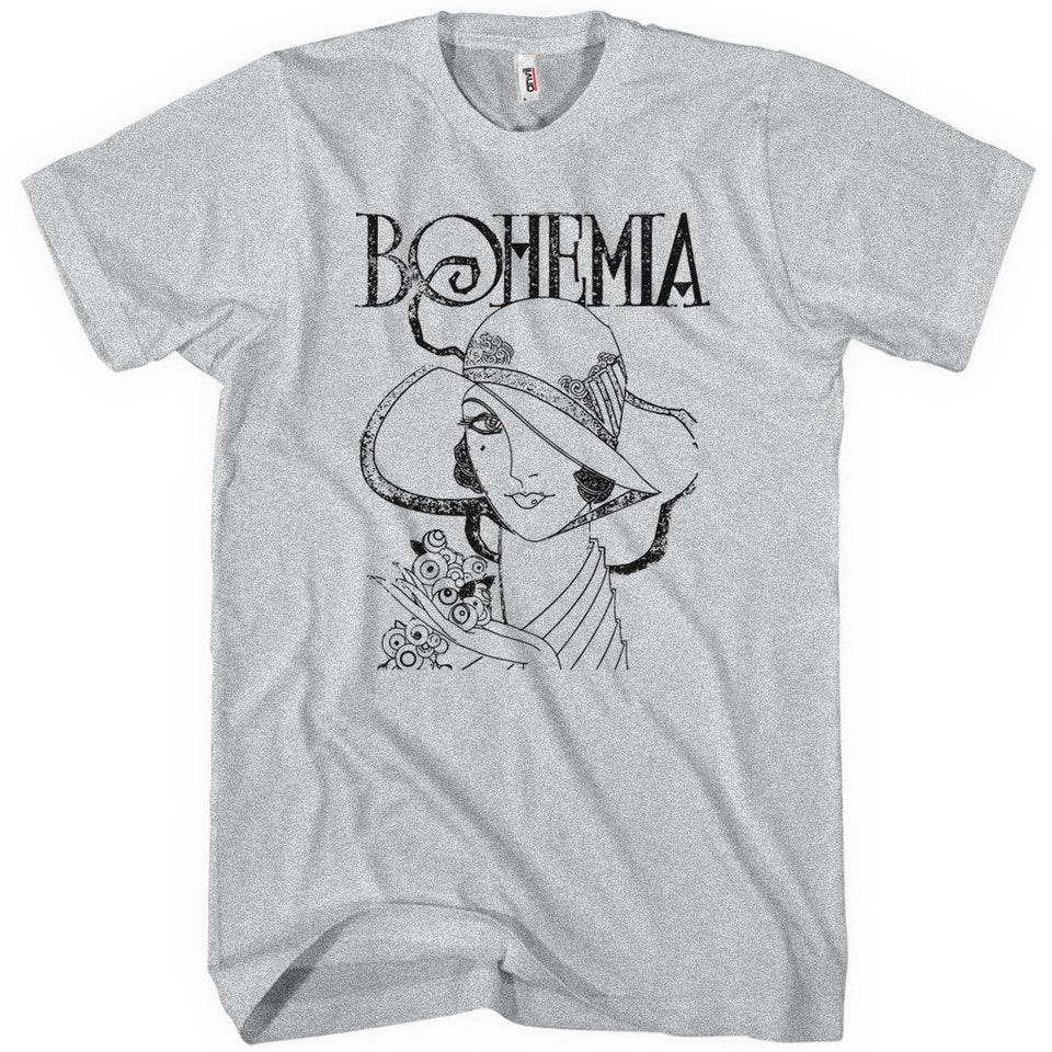 Discover Bohemia T-shirt Boho Shirt, Bohemian Shirt, Art Nouveau Shirt, Lady Shirt, Flowers Shirt